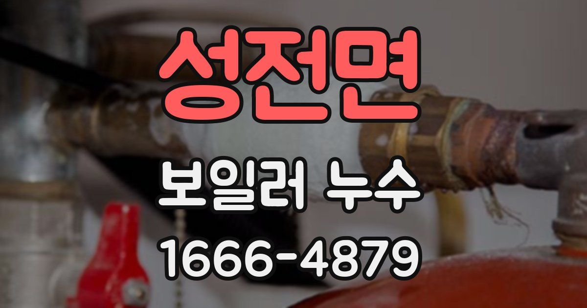 성전면 보일러 누수
