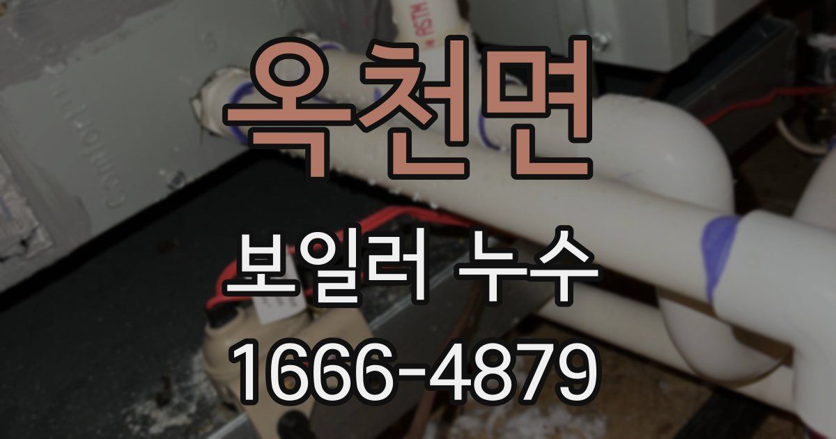 옥천면 보일러 누수