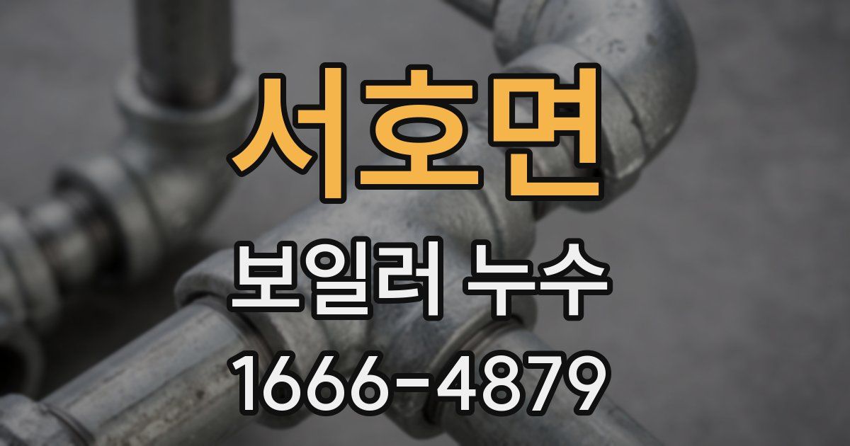 서호면 보일러 누수