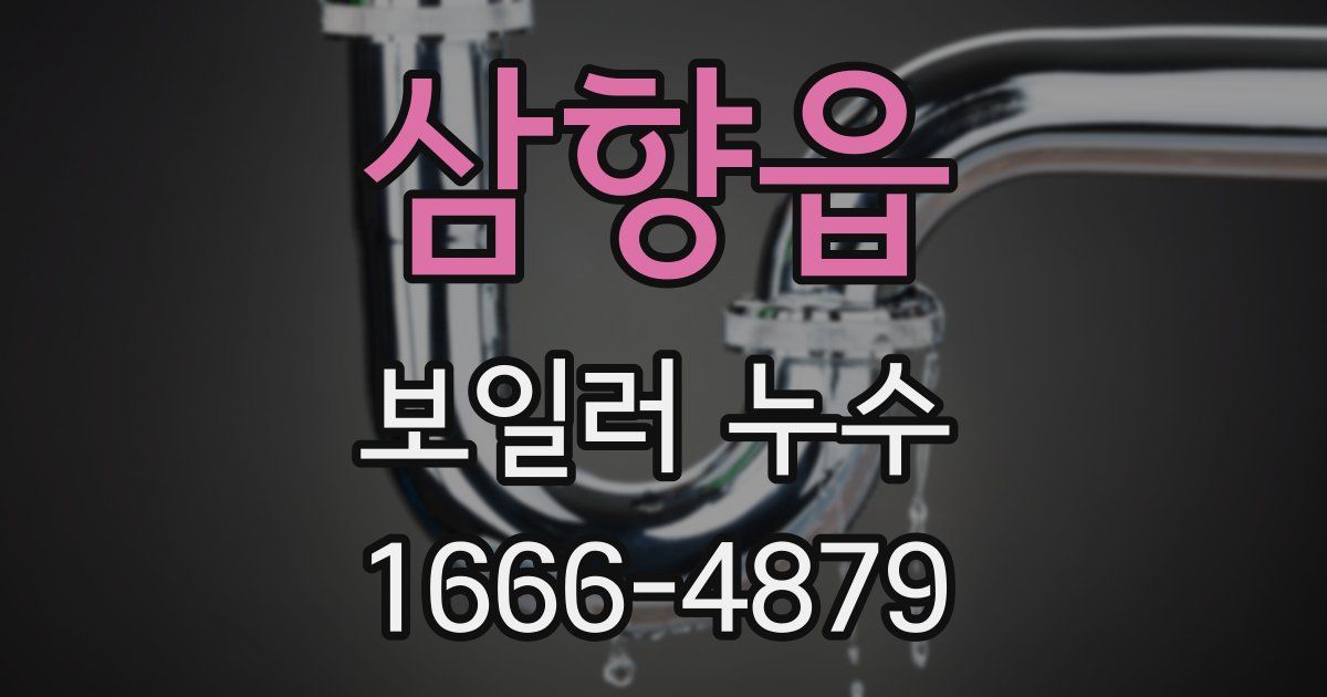 삼향읍 보일러 누수