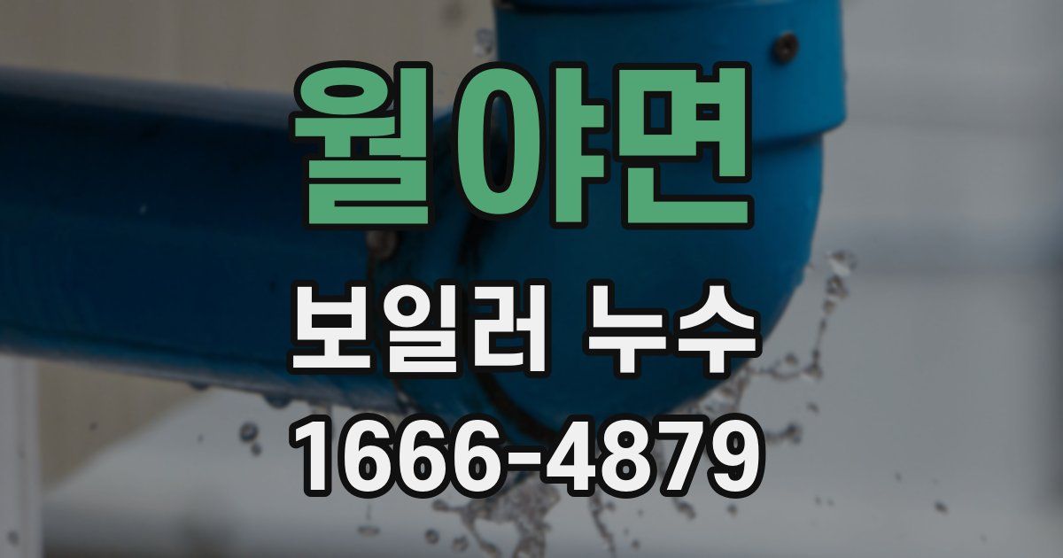 월야면 보일러 누수