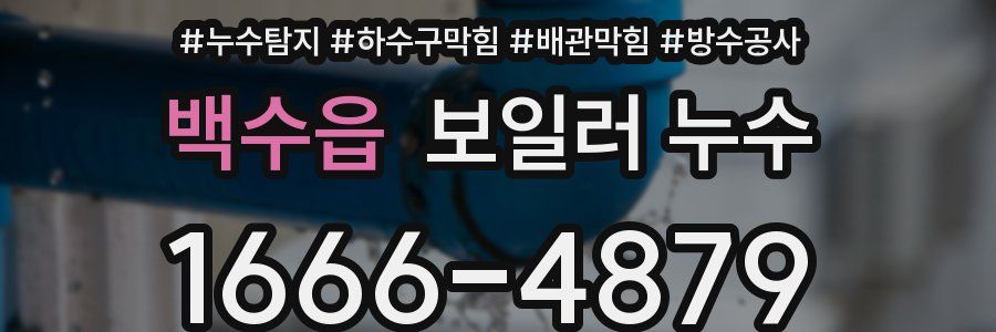 백수읍 보일러 누수
