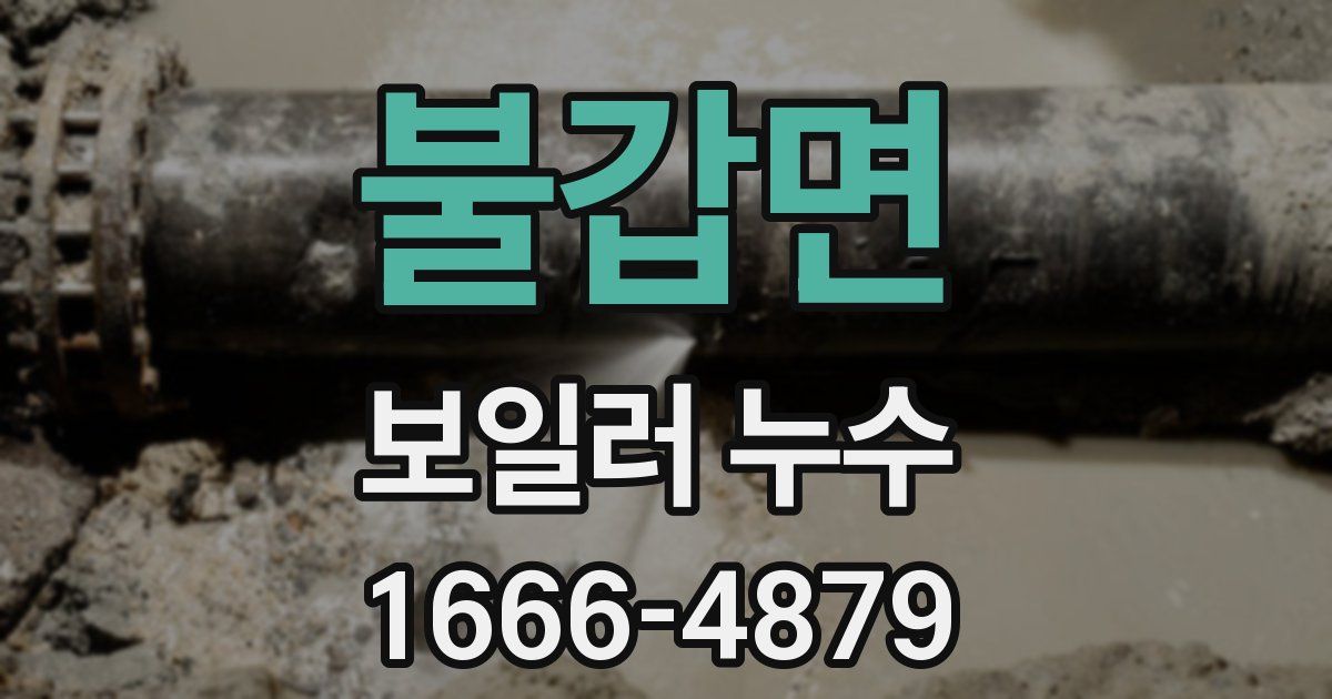 불갑면 보일러 누수