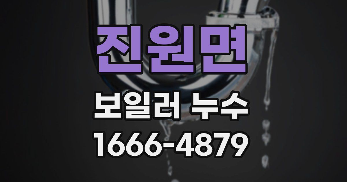 진원면 보일러 누수