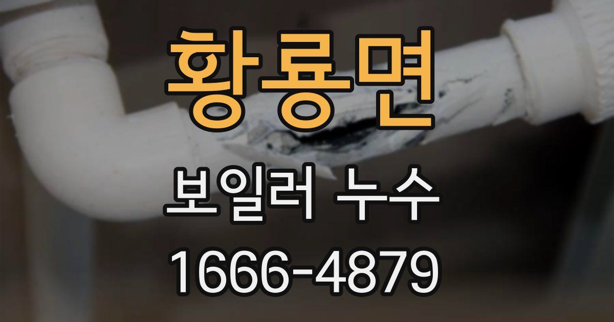 황룡면 보일러 누수