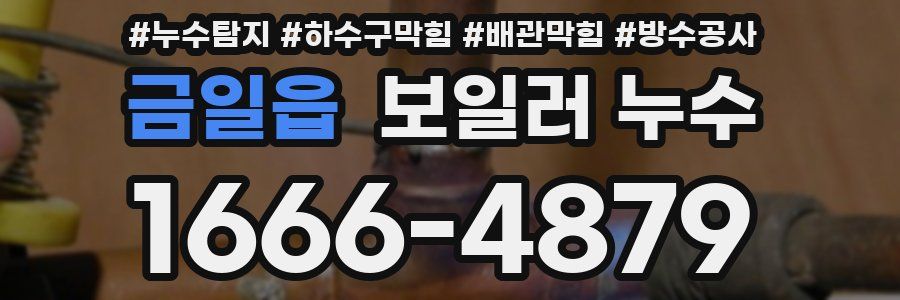 금일읍 보일러 누수