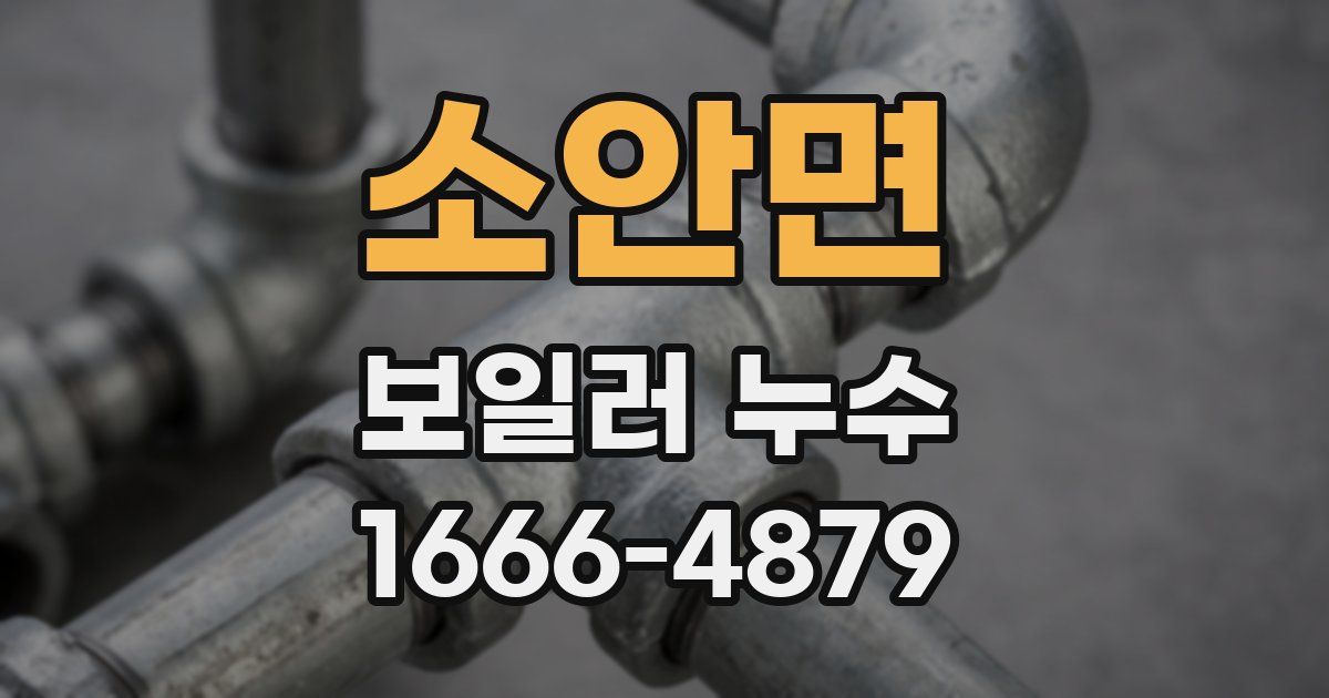 소안면 보일러 누수