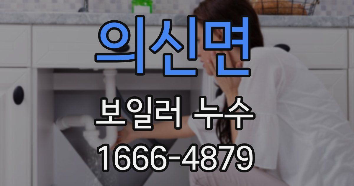 의신면 보일러 누수
