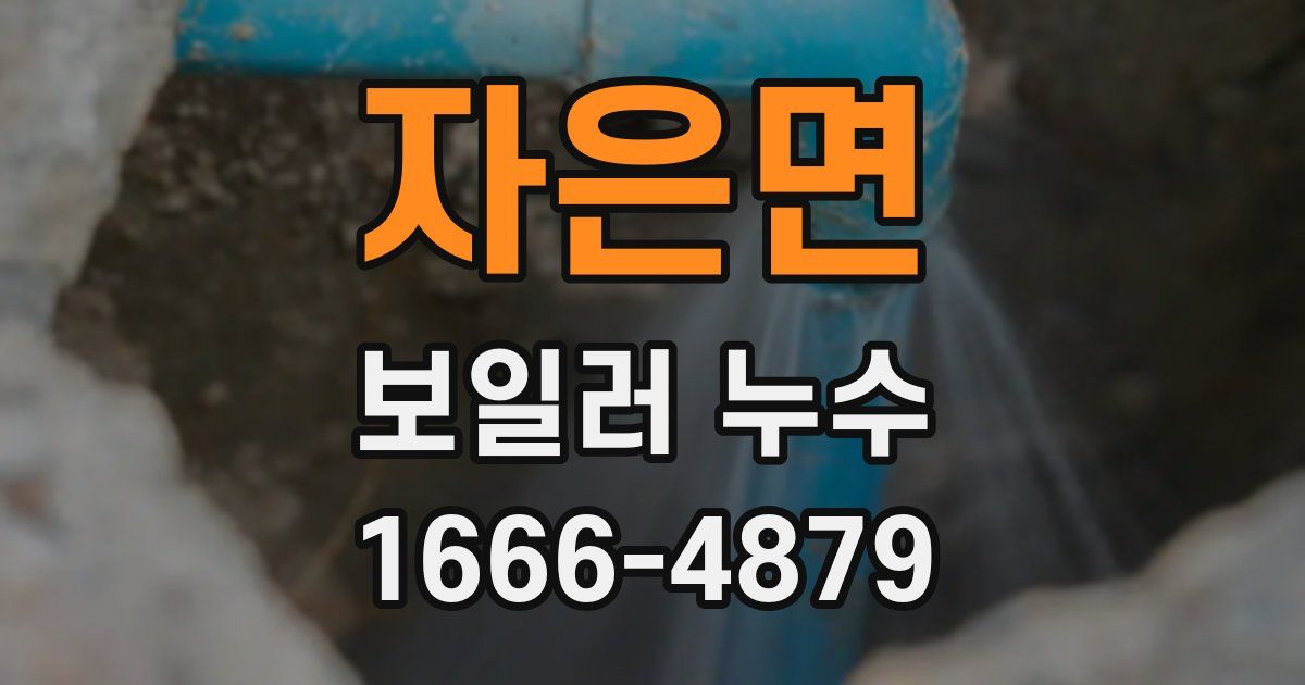 자은면 보일러 누수
