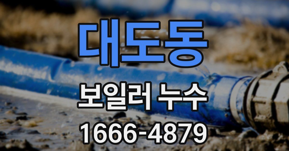 대도동 보일러 누수