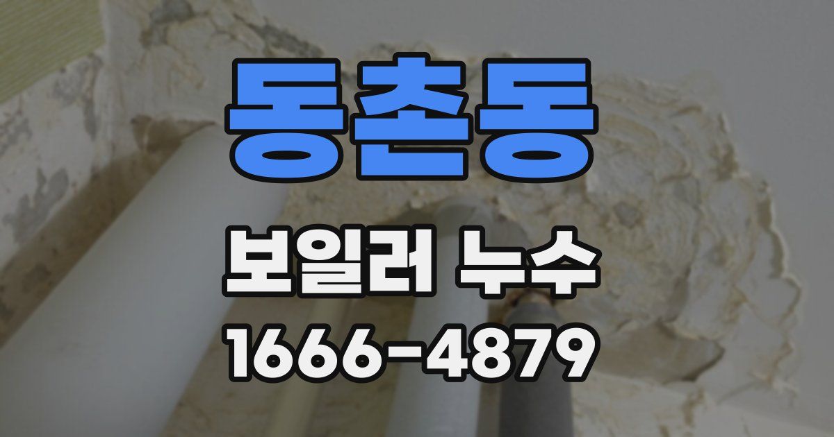 동촌동 보일러 누수