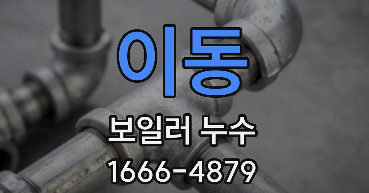 이동 보일러 누수