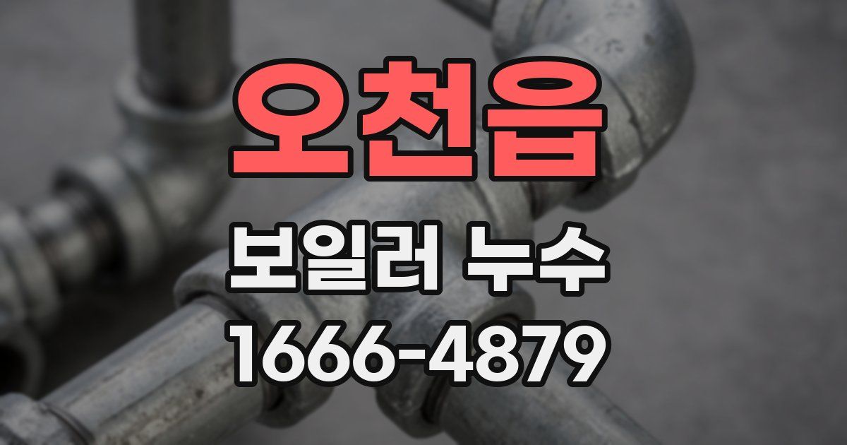 오천읍 보일러 누수