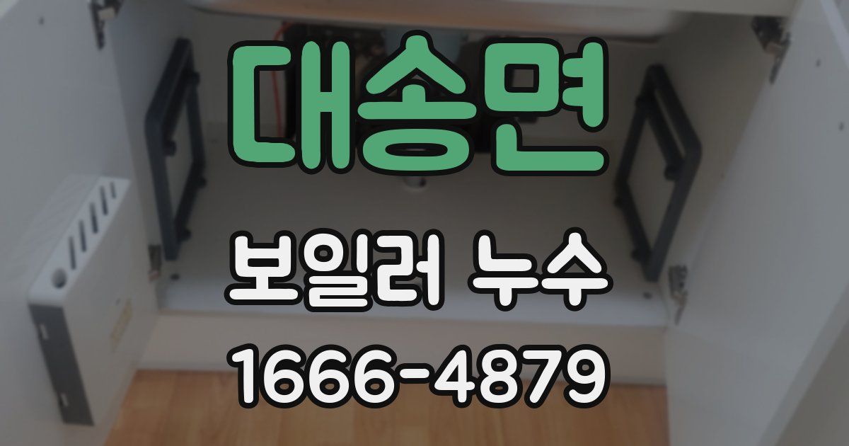 대송면 보일러 누수