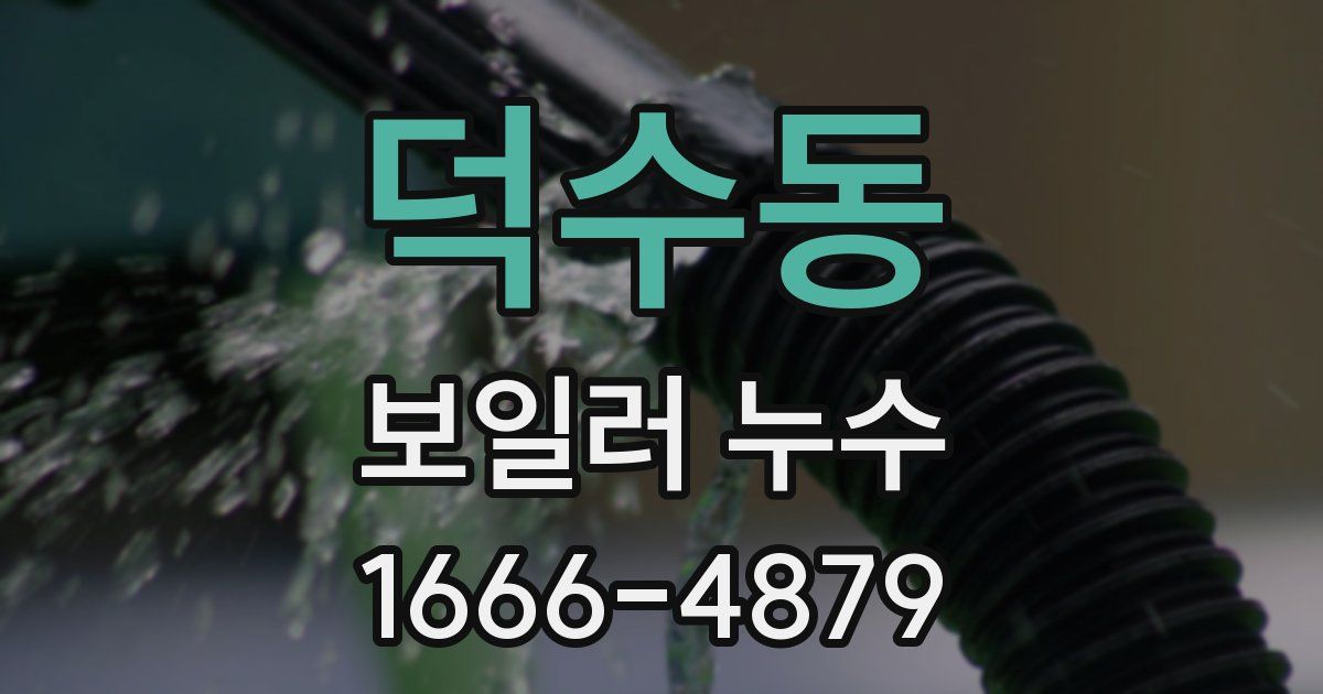 덕수동 보일러 누수