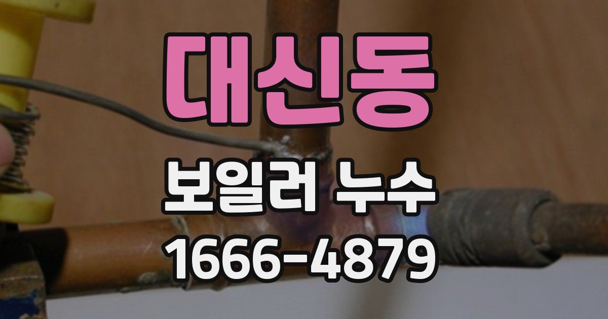 대신동 보일러 누수