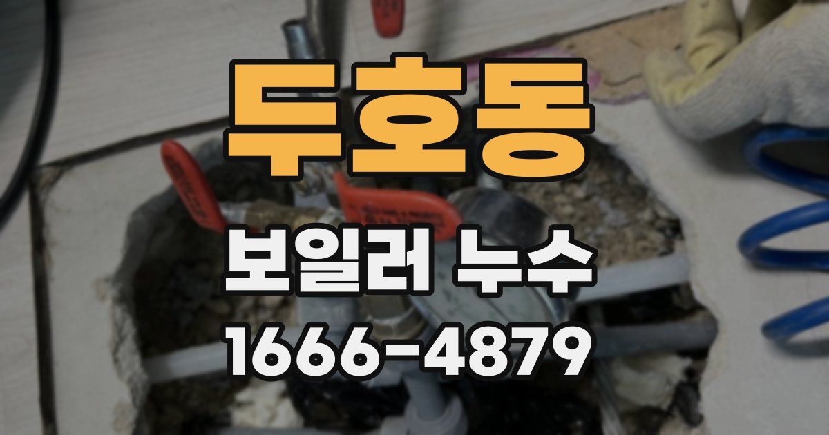 두호동 보일러 누수