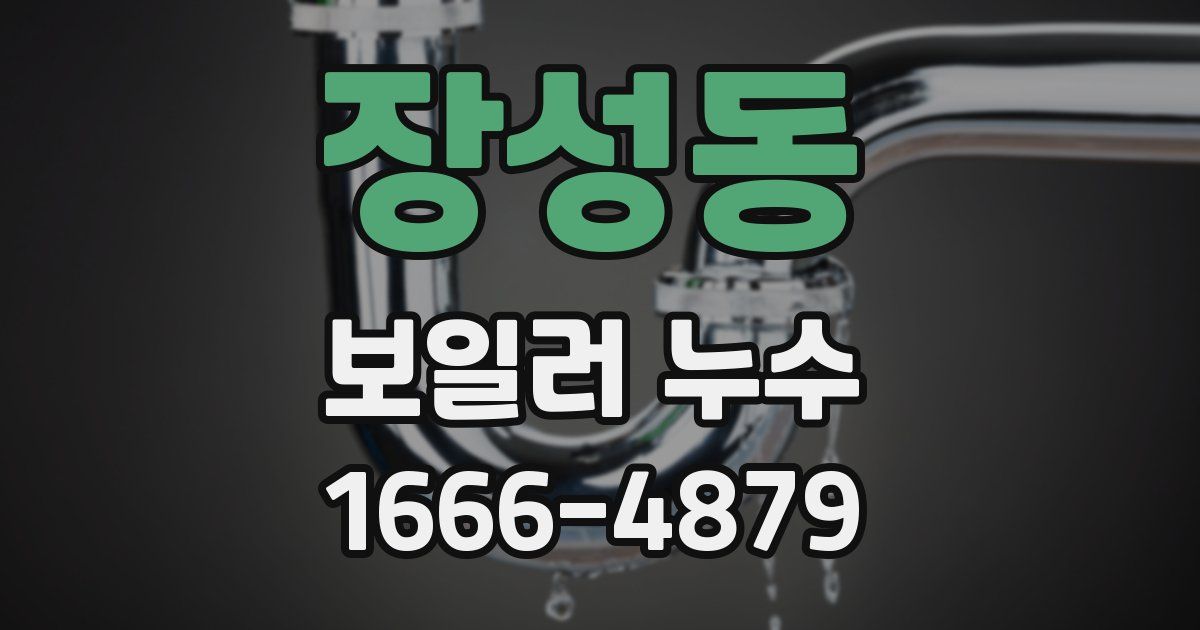 장성동 보일러 누수