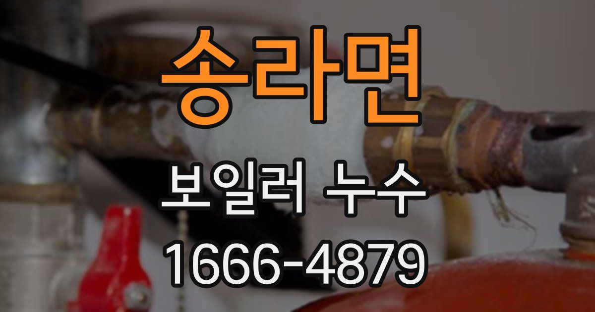 송라면 보일러 누수