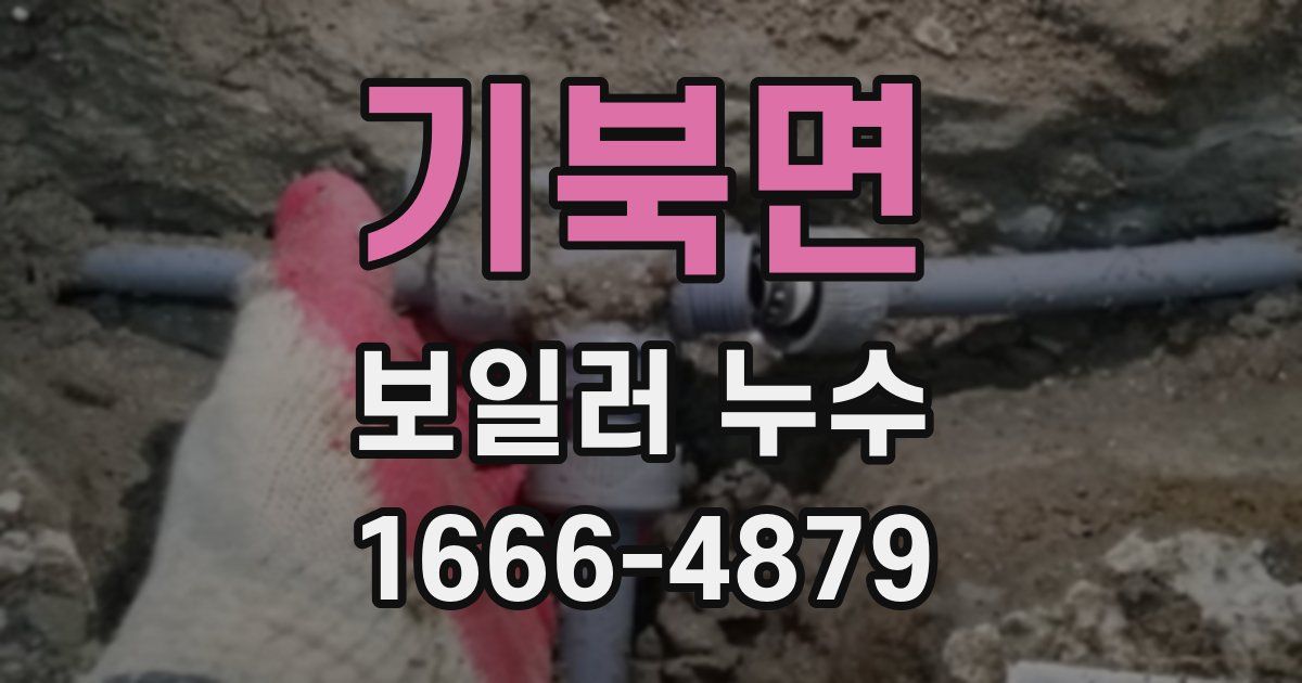 기북면 보일러 누수