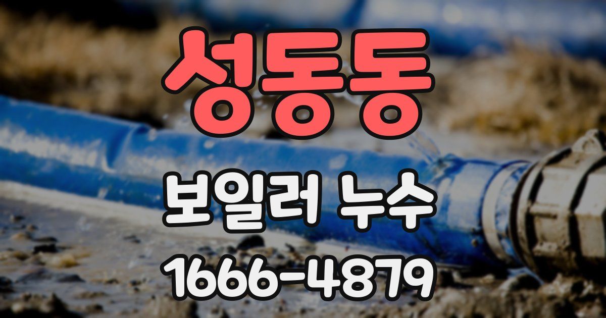 성동동 보일러 누수