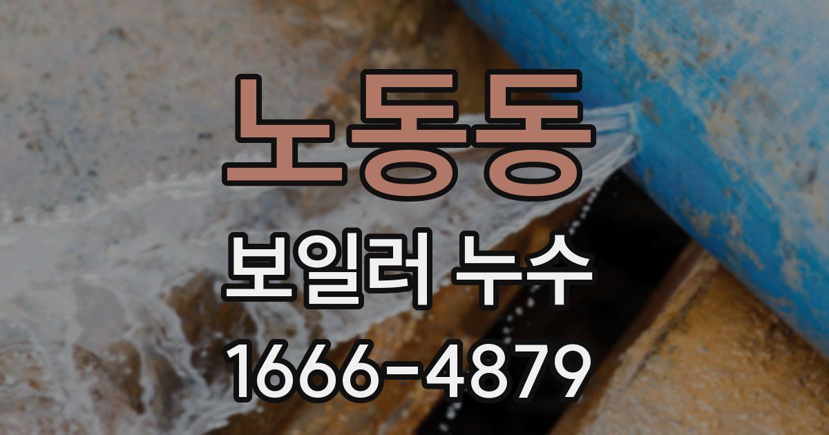 노동동 보일러 누수