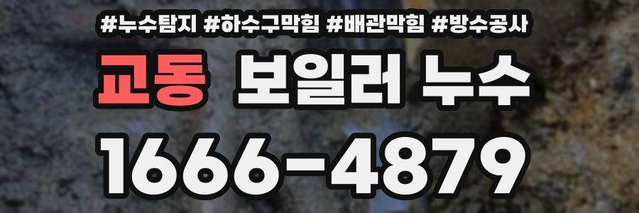 교동 보일러 누수