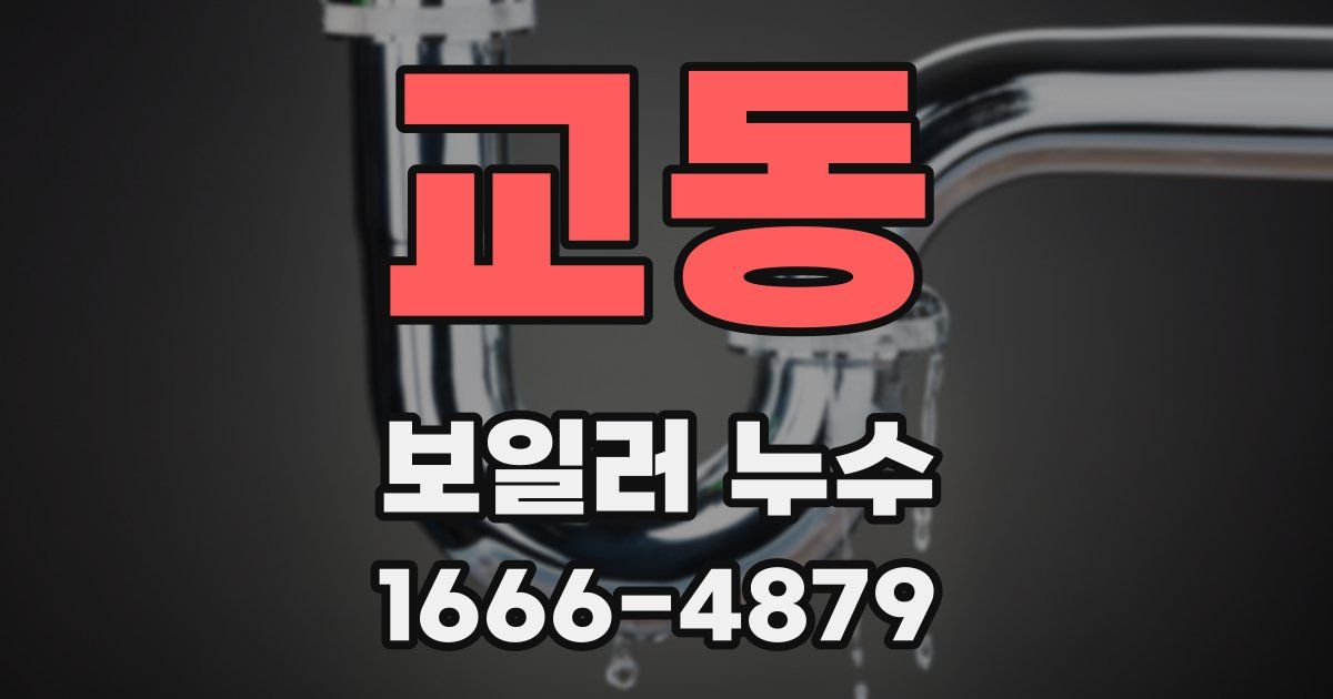 교동 보일러 누수