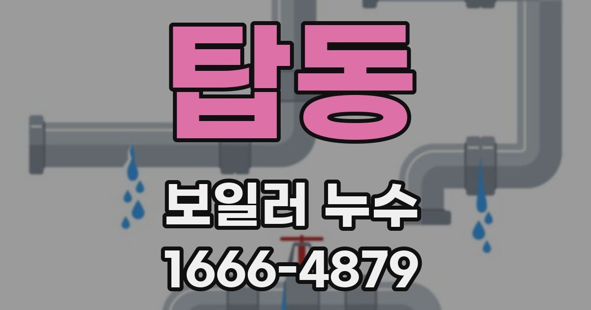 탑동 보일러 누수