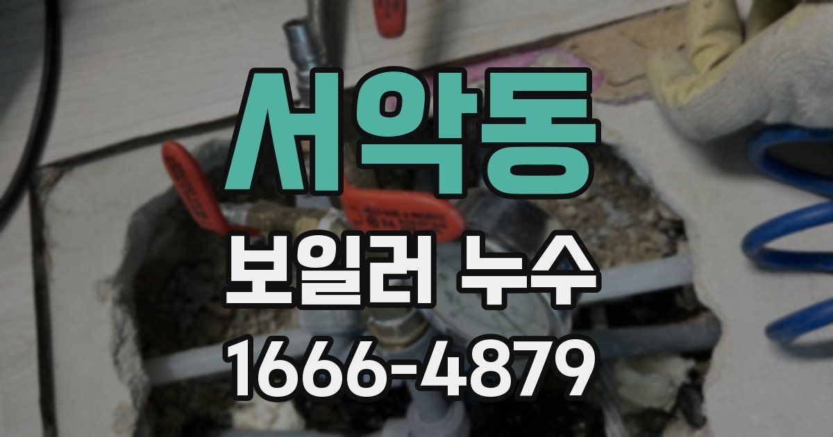서악동 보일러 누수