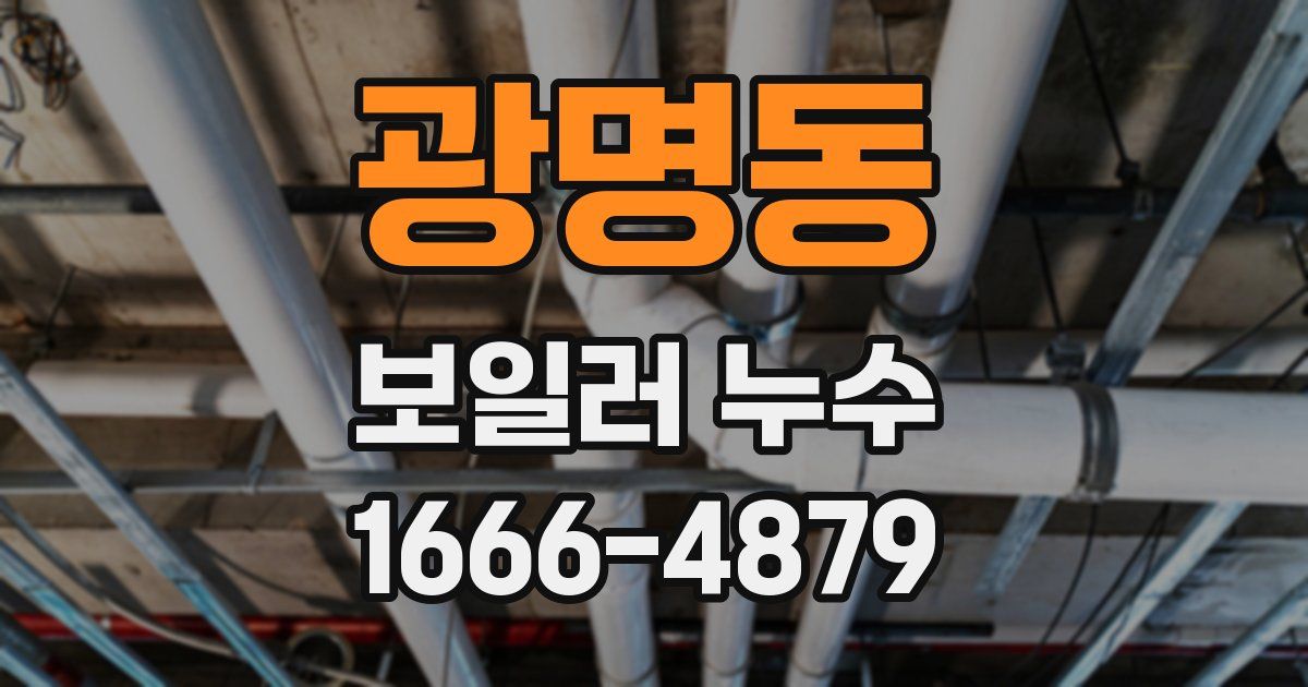 광명동 보일러 누수