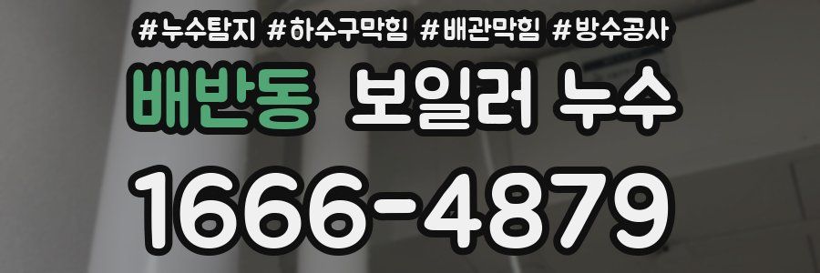 배반동 보일러 누수