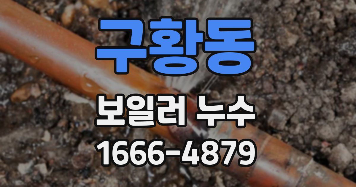 구황동 보일러 누수