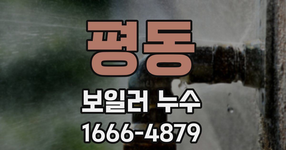 평동 보일러 누수