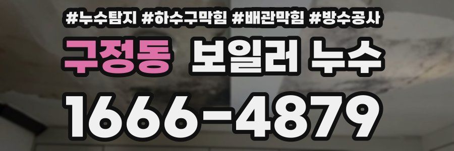 구정동 보일러 누수