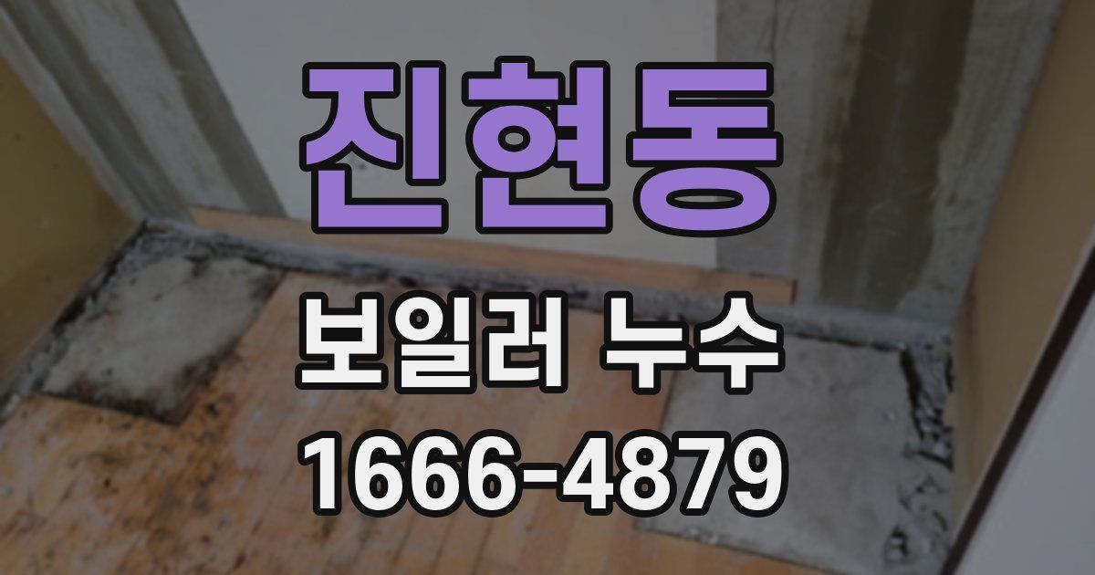 진현동 보일러 누수