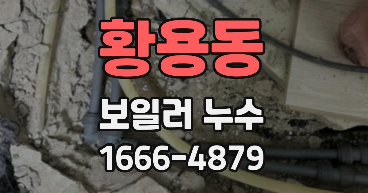 황용동 보일러 누수