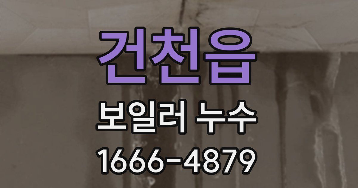 건천읍 보일러 누수