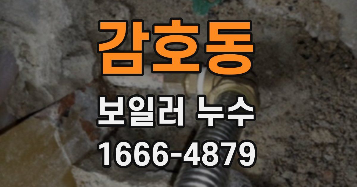 감호동 보일러 누수