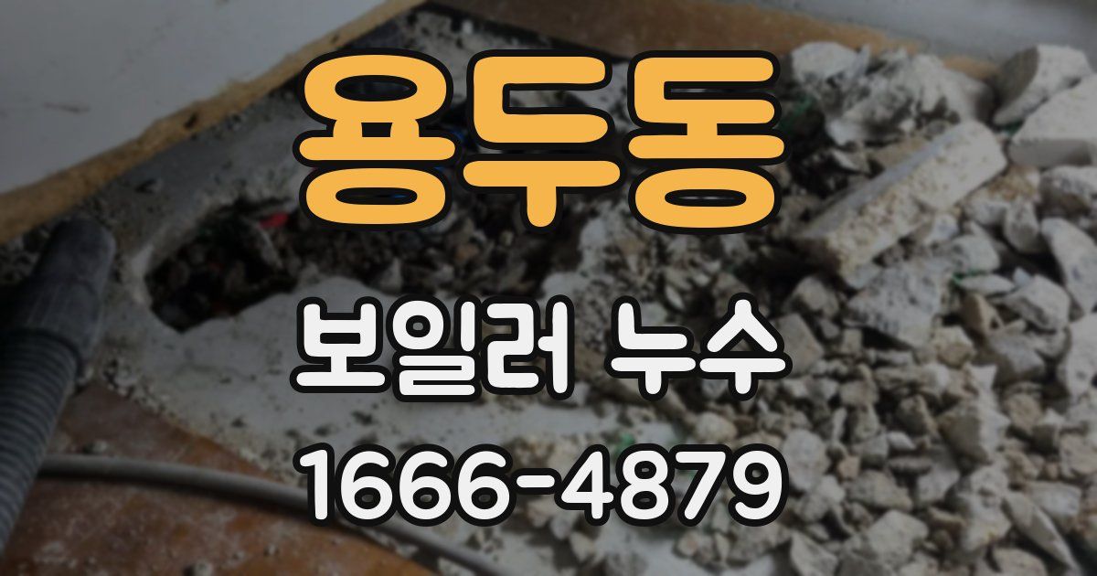 용두동 보일러 누수