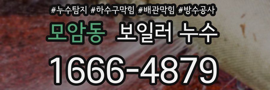 모암동 보일러 누수