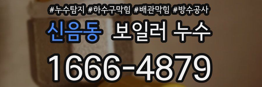 신음동 보일러 누수
