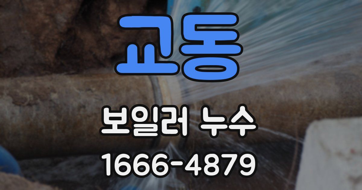 교동 보일러 누수