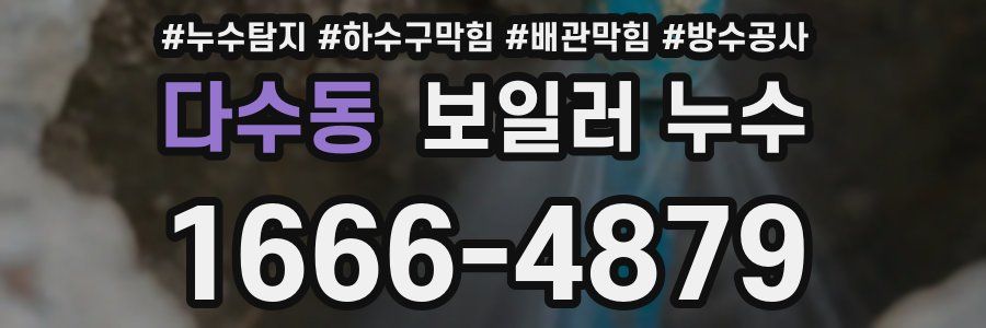 다수동 보일러 누수