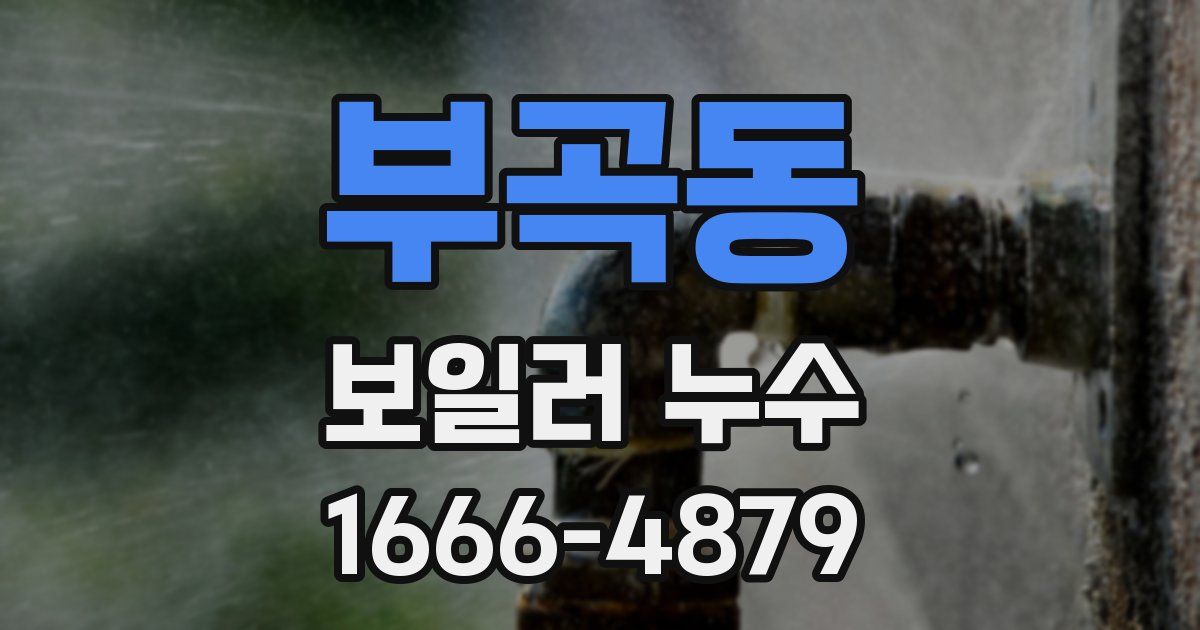 부곡동 보일러 누수