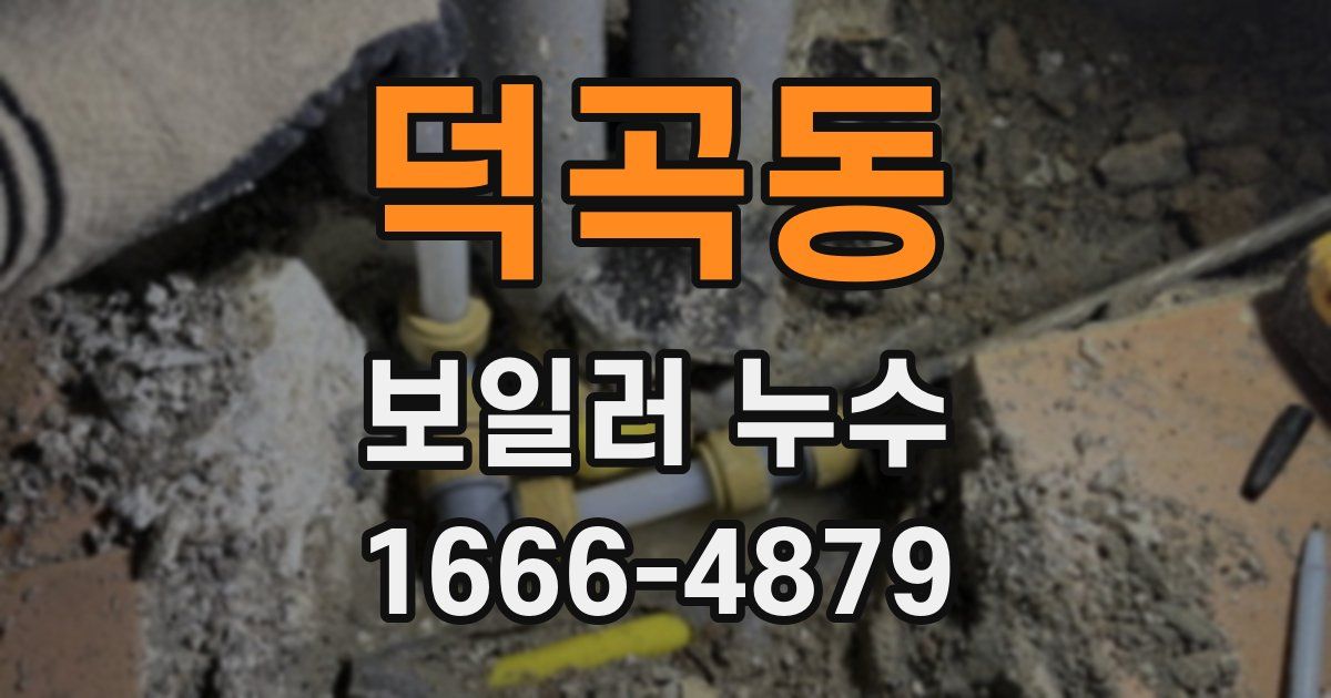 덕곡동 보일러 누수