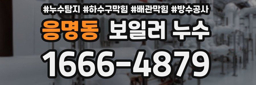 응명동 보일러 누수