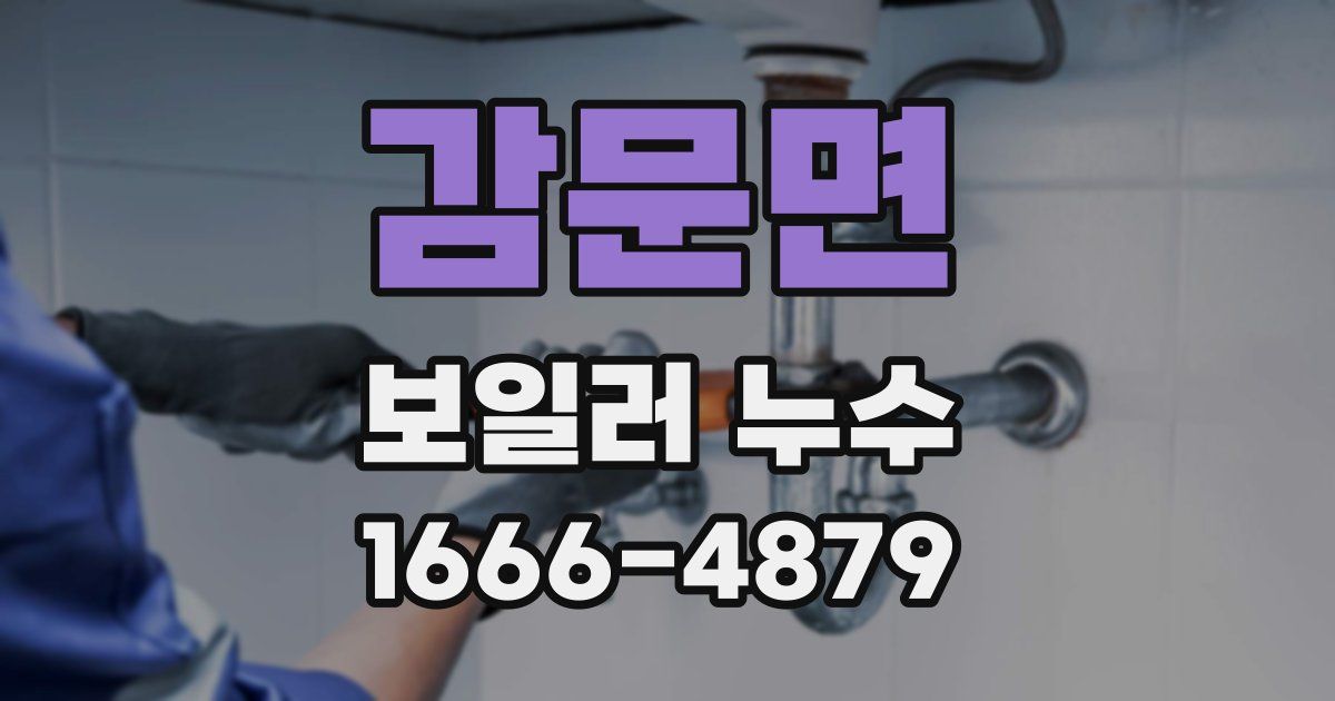 감문면 보일러 누수