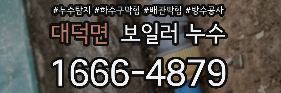 대덕면 보일러 누수