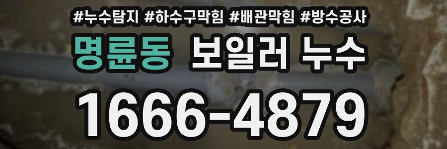 명륜동 보일러 누수